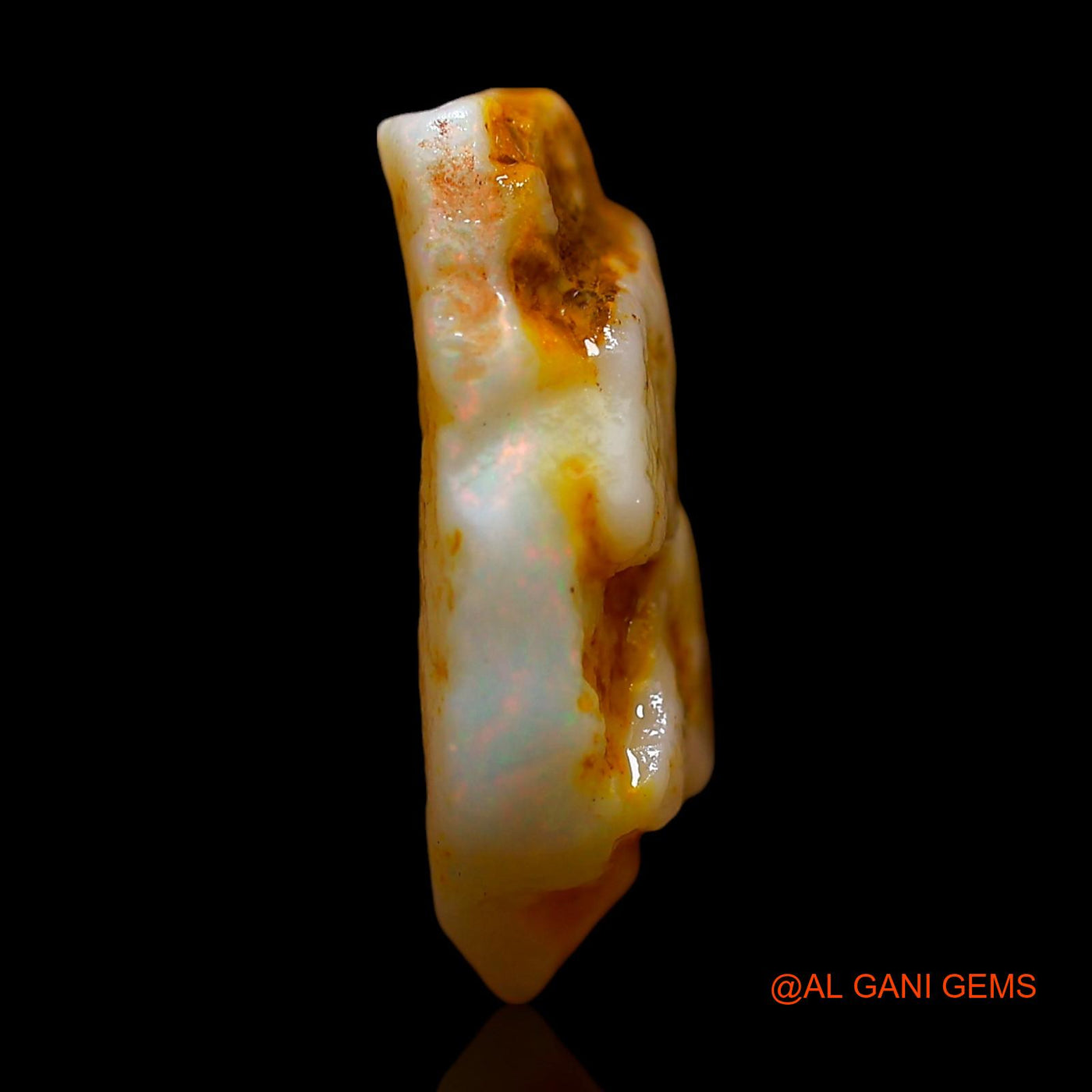 4.00 Cts Natural Australian Fire Opal Loose Gemstone Fancy Rough 15x14x4 mm RD-517