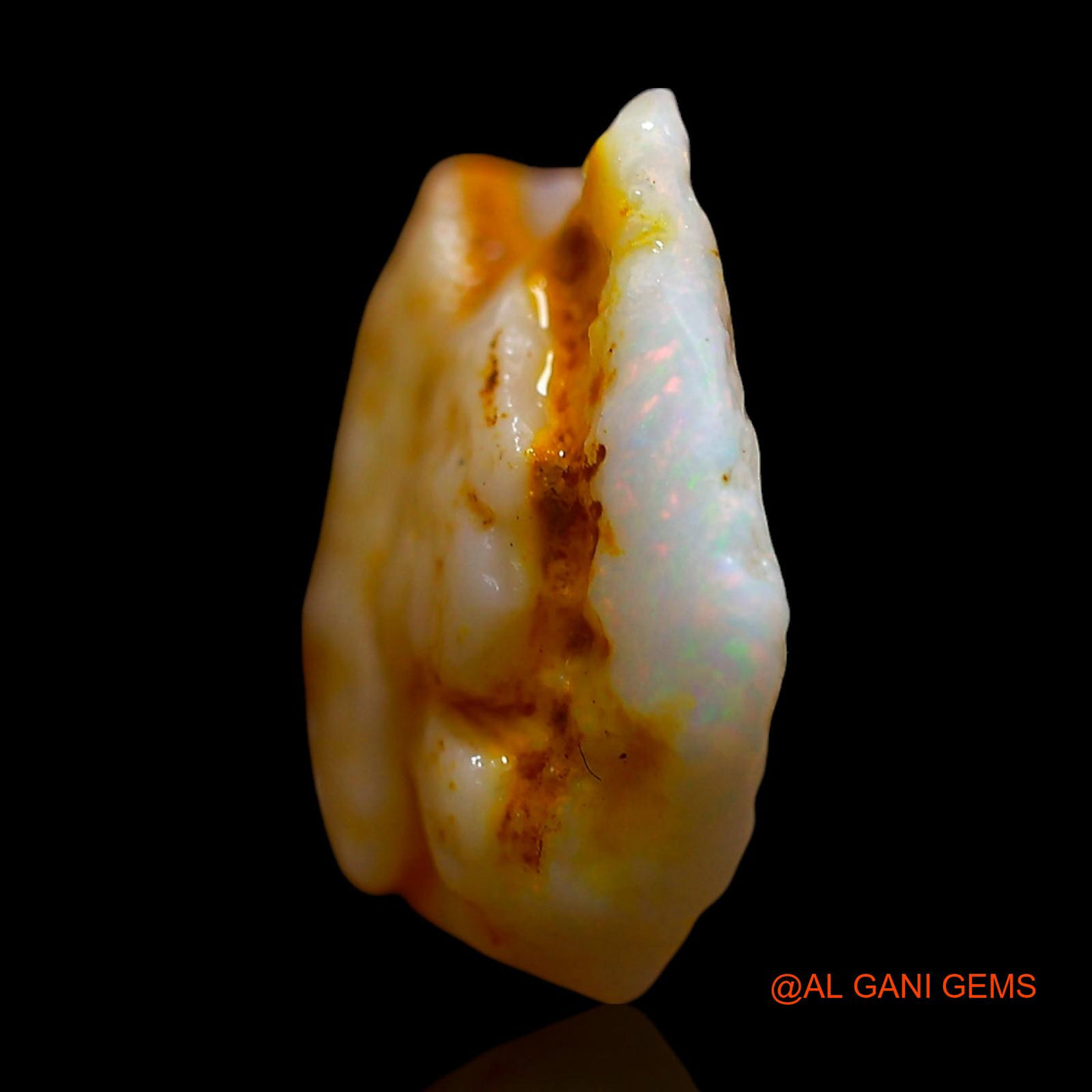 4.00 Cts Natural Australian Fire Opal Loose Gemstone Fancy Rough 15x14x4 mm RD-517