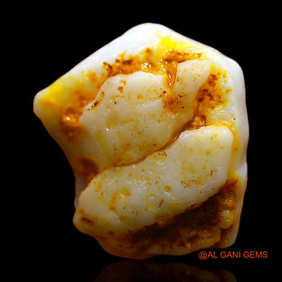 4.00 Cts Natural Australian Fire Opal Loose Gemstone Fancy Rough 15x14x4 mm RD-517