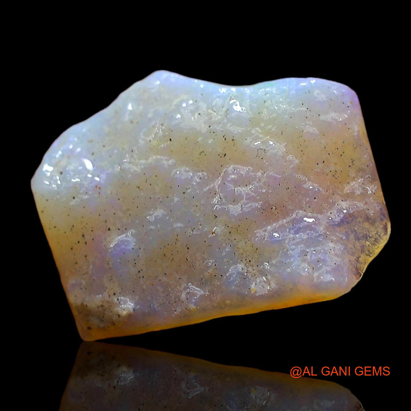 Natural Untreated Fire Opal Loose Gemstone Fancy Rough From Australia 4.00 Cts 16x12x3 mm RD-51