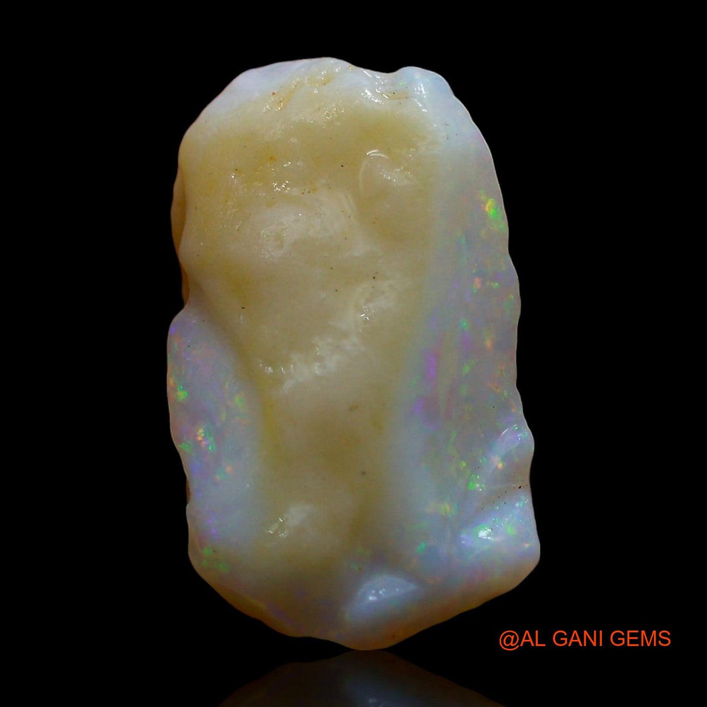 4.00 Cts Natural Australian Fire Opal Loose Gemstone Fancy Rough 16x9x5 mm RD-521