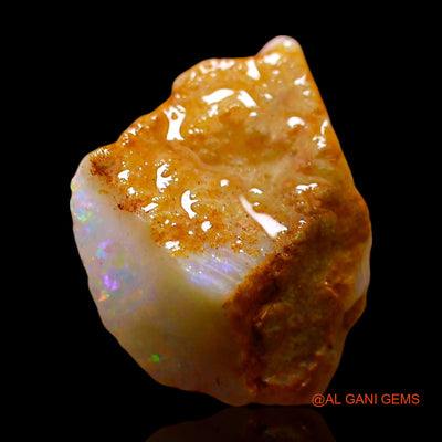 Natural Fire Opal Gemstone 5.00 Cts Loose Fancy Rough From Australia 15x11x6 mm RD-522