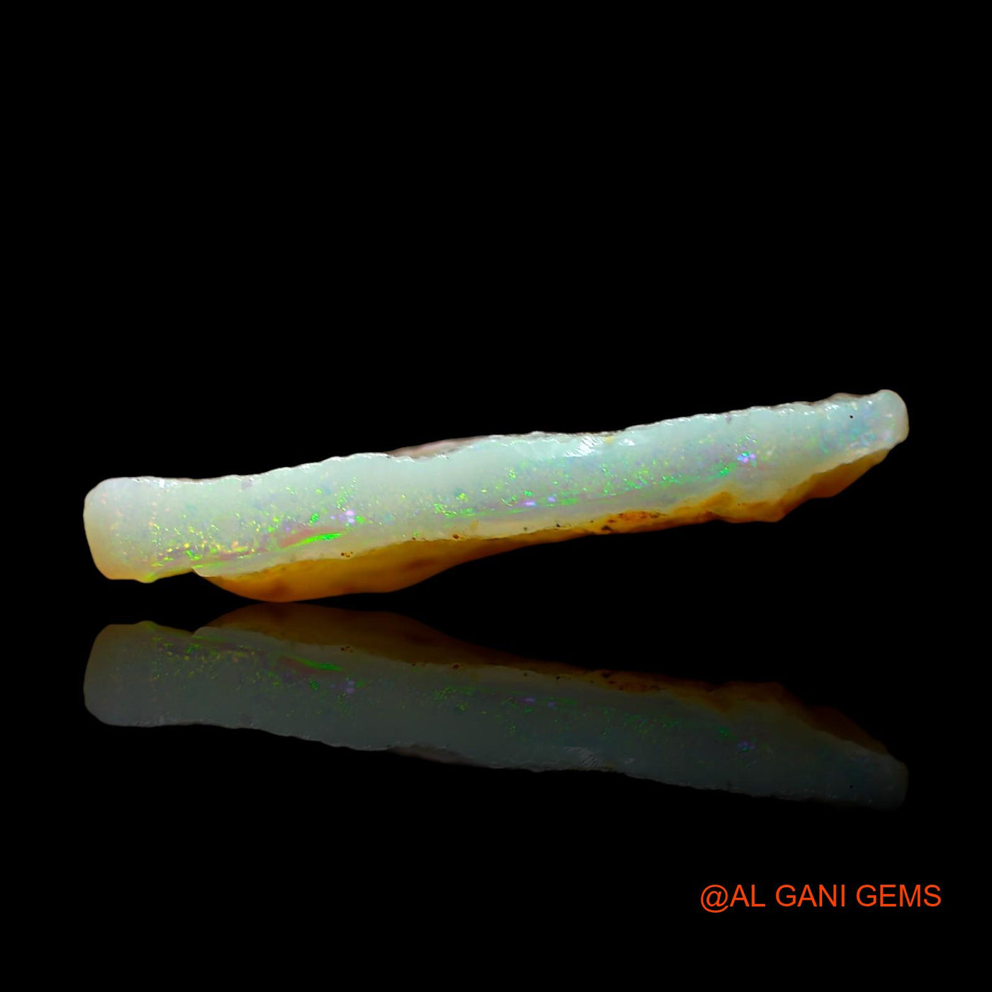 Natural Untreated Fire Opal Loose Gemstone Fancy Rough From Australia 2.00 Cts 19x10x3 mm RD-527