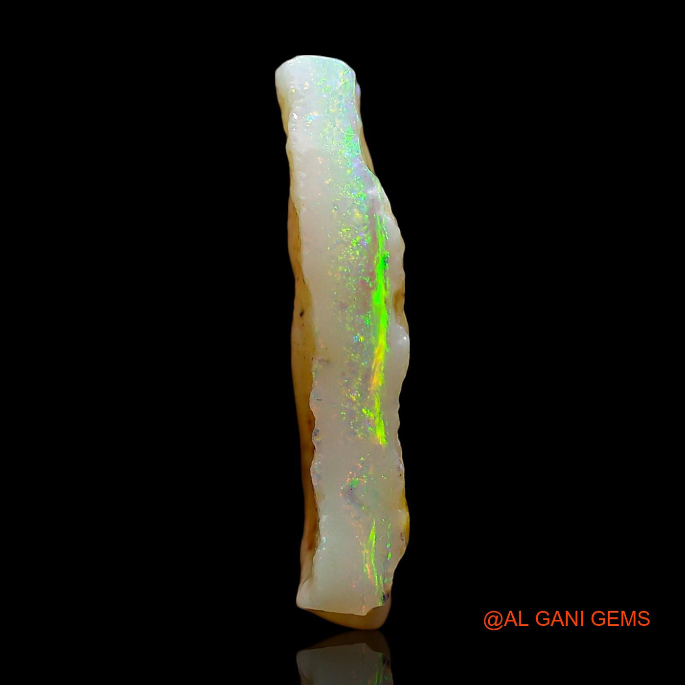 Natural Untreated Fire Opal Loose Gemstone Fancy Rough From Australia 2.00 Cts 19x10x3 mm RD-527