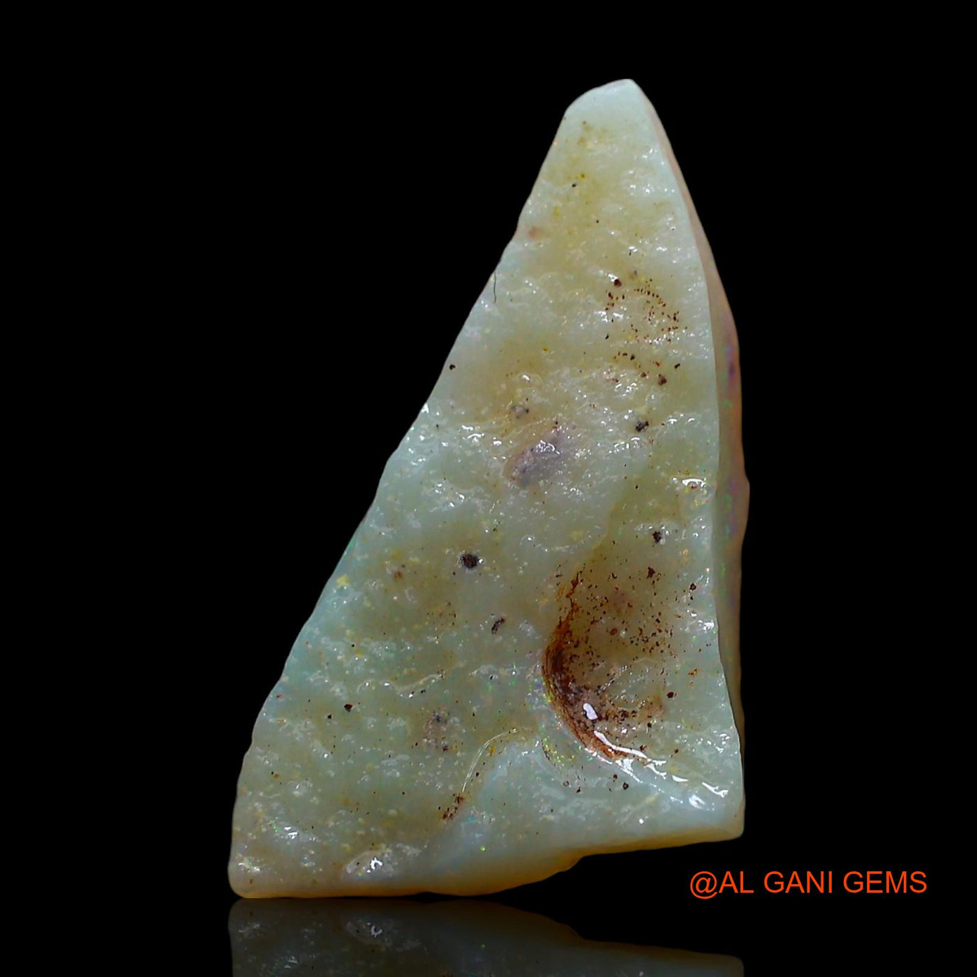 Natural Untreated Fire Opal Loose Gemstone Fancy Rough From Australia 2.00 Cts 19x10x3 mm RD-527