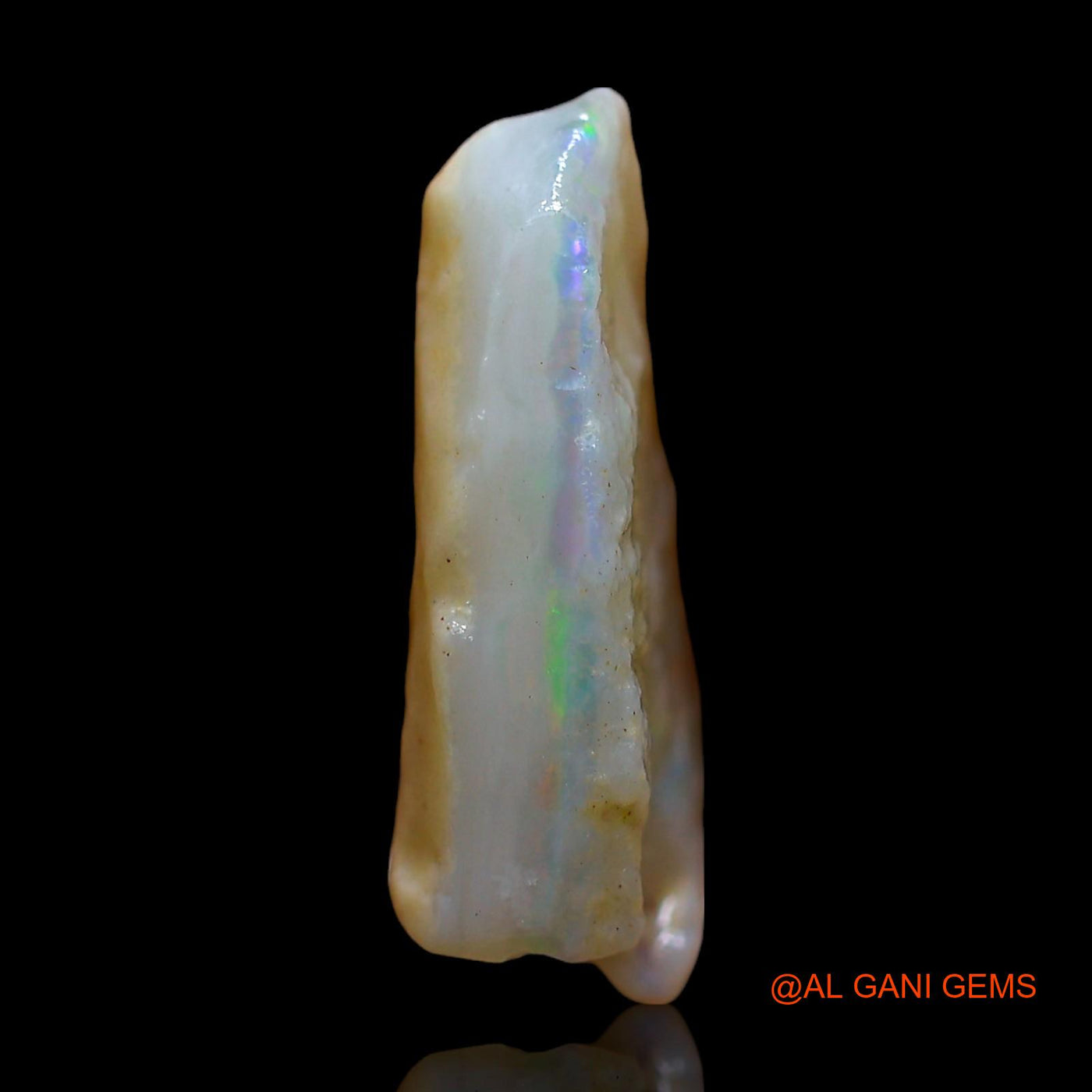 Natural Untreated Fire Opal Loose Gemstone Fancy Rough From Australia 5.00 Cts 17x11x5 mm RD-528