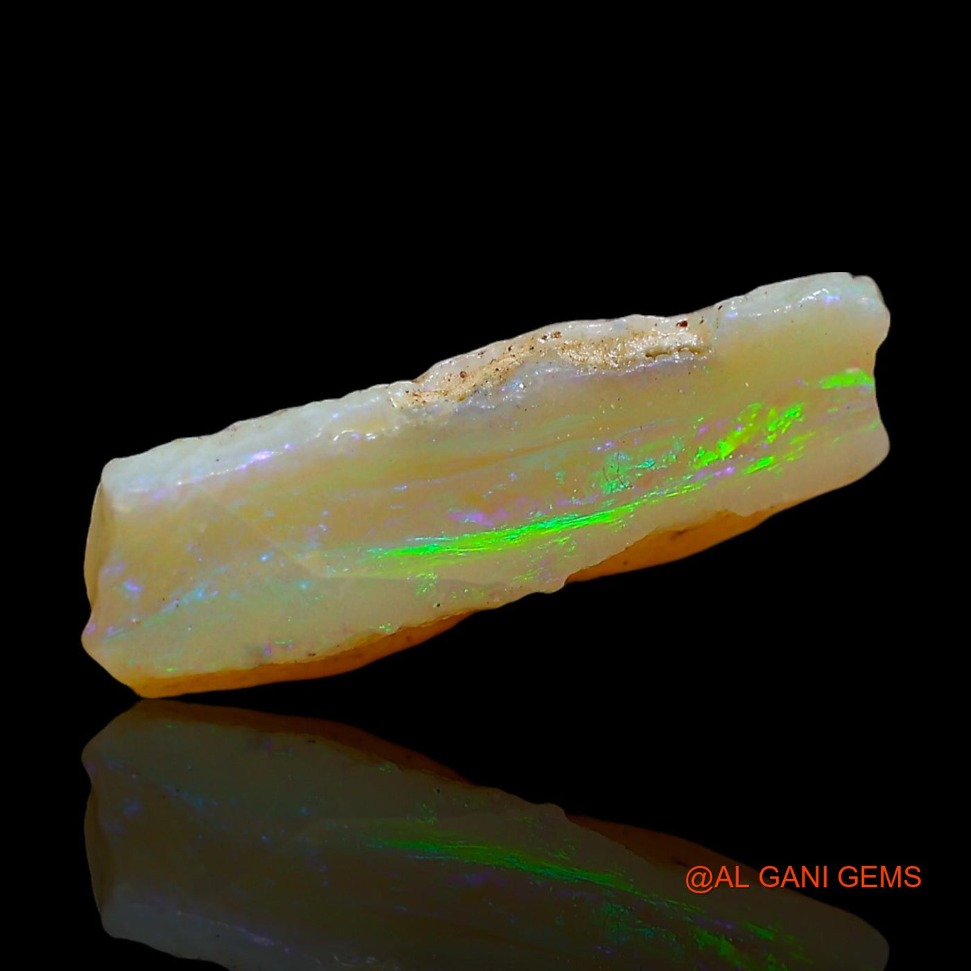 Natural Untreated Fire Opal Loose Gemstone Fancy Rough From Australia 4.00 Cts 16x12x4 mm RD-530