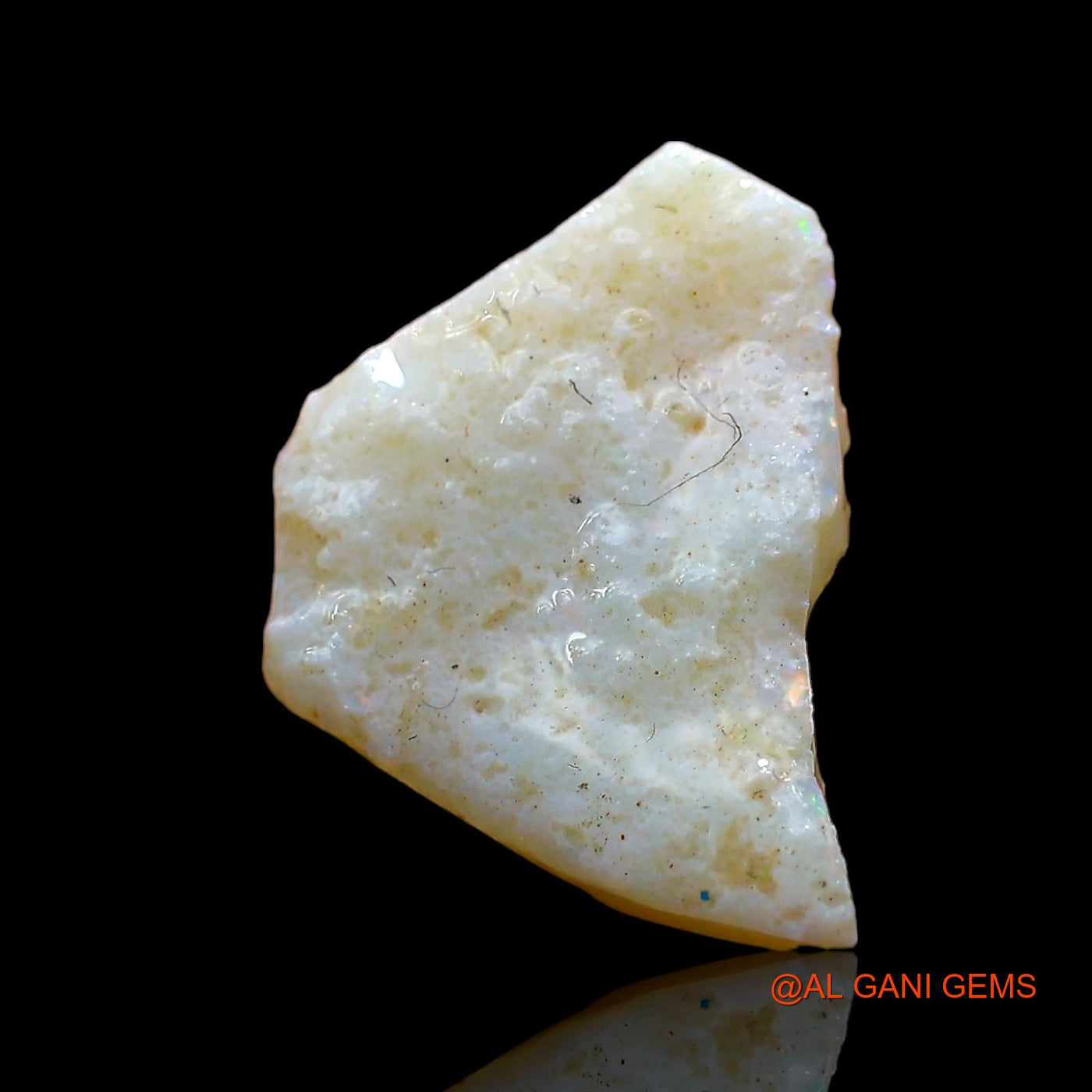 3.00 Cts Natural Australian Fire Opal Loose Gemstone Fancy Rough 14x12x2 mm RD-53