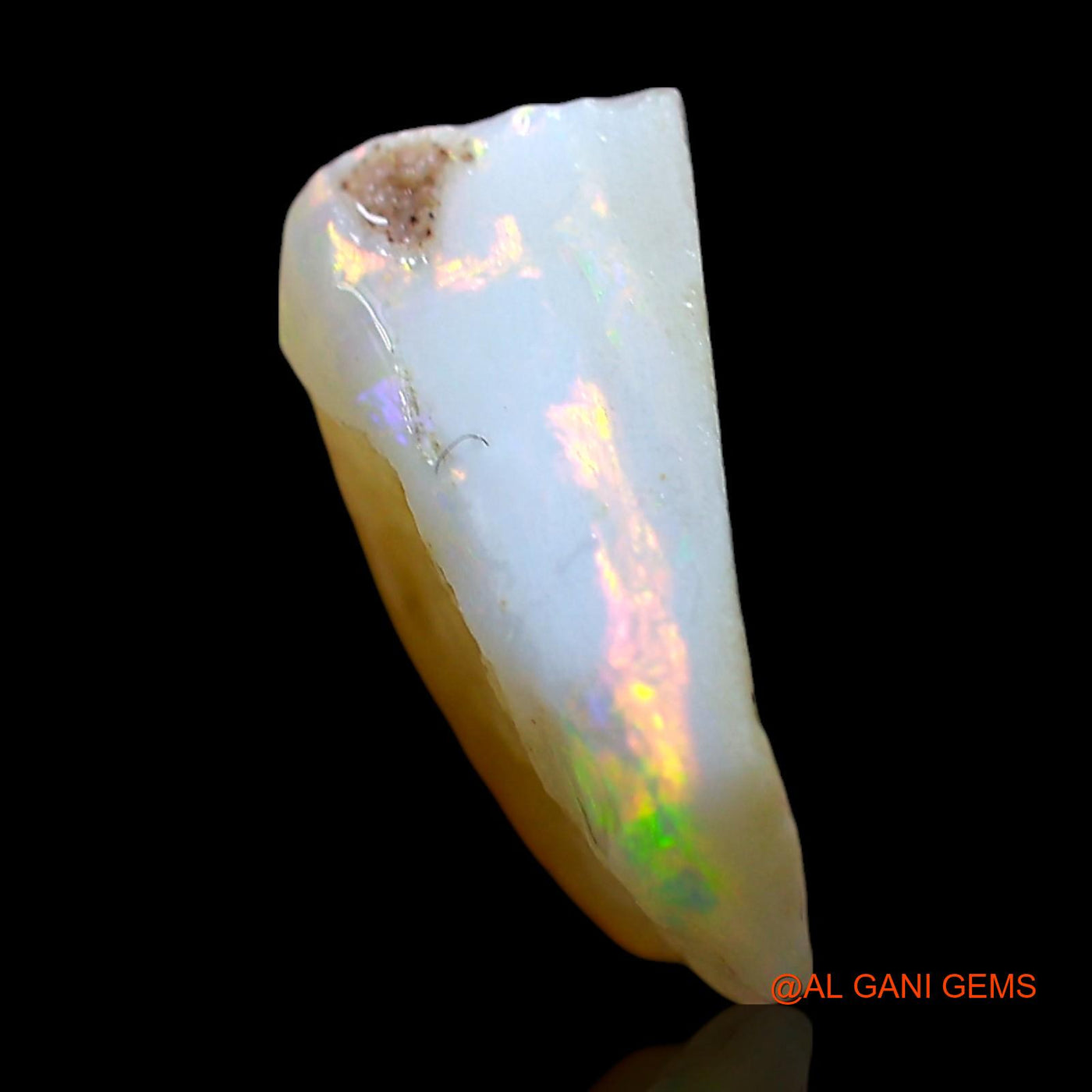 Natural Untreated Fire Opal Loose Gemstone Fancy Rough From Australia 4.00 Cts 15x11x5 mm RD-540