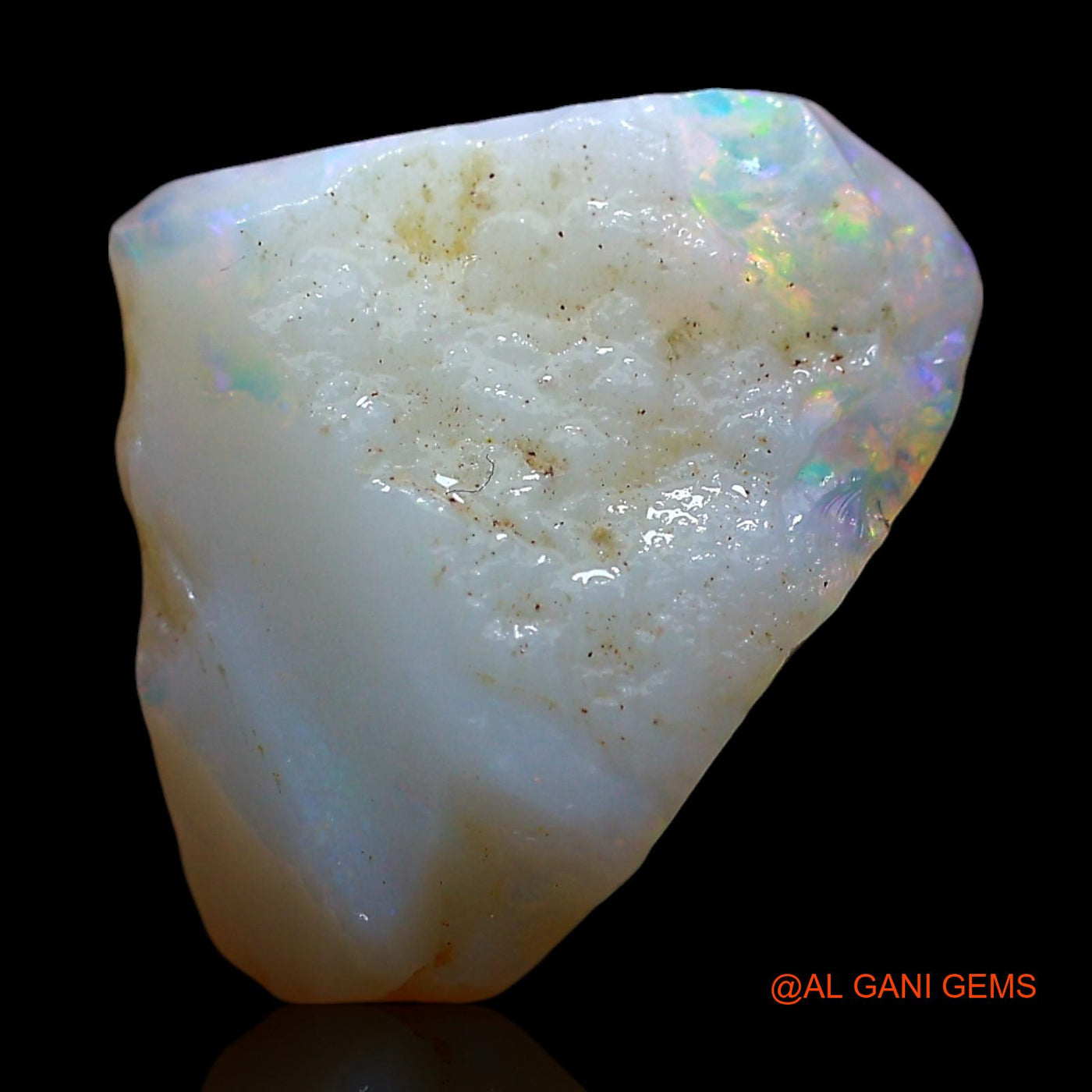 Natural Untreated Fire Opal Loose Gemstone Fancy Rough From Australia 4.00 Cts 15x11x5 mm RD-540