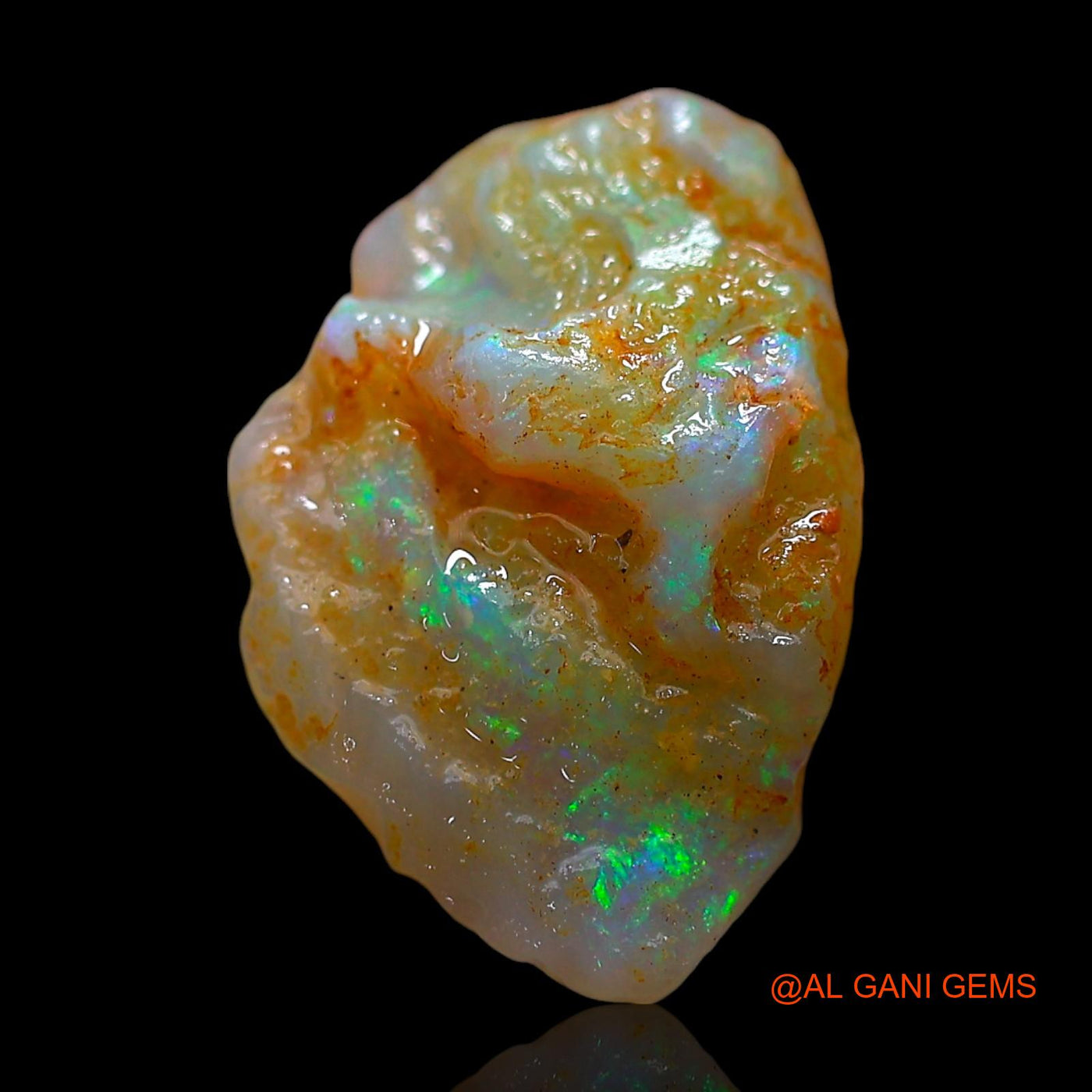 4.00 Cts Natural Australian Fire Opal Fancy Rough Loose Gemstone For Jewelry 15x9x7 mm RD-548