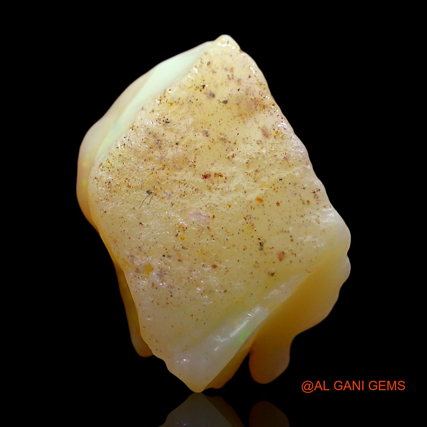 5.00 Cts Natural Australian Fire Opal Loose Gemstone Fancy Rough 14x10x6 mm RD-549