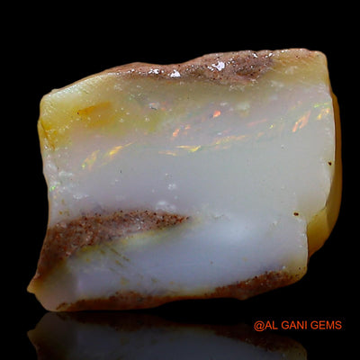 Natural Untreated Fire Opal Loose Gemstone Fancy Rough From Australia 6.00 Cts 14x10x7 mm RD-54