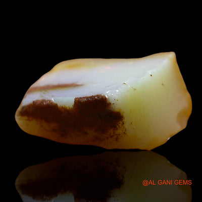 Natural Untreated Fire Opal Loose Gemstone Fancy Rough From Australia 6.00 Cts 14x10x7 mm RD-54