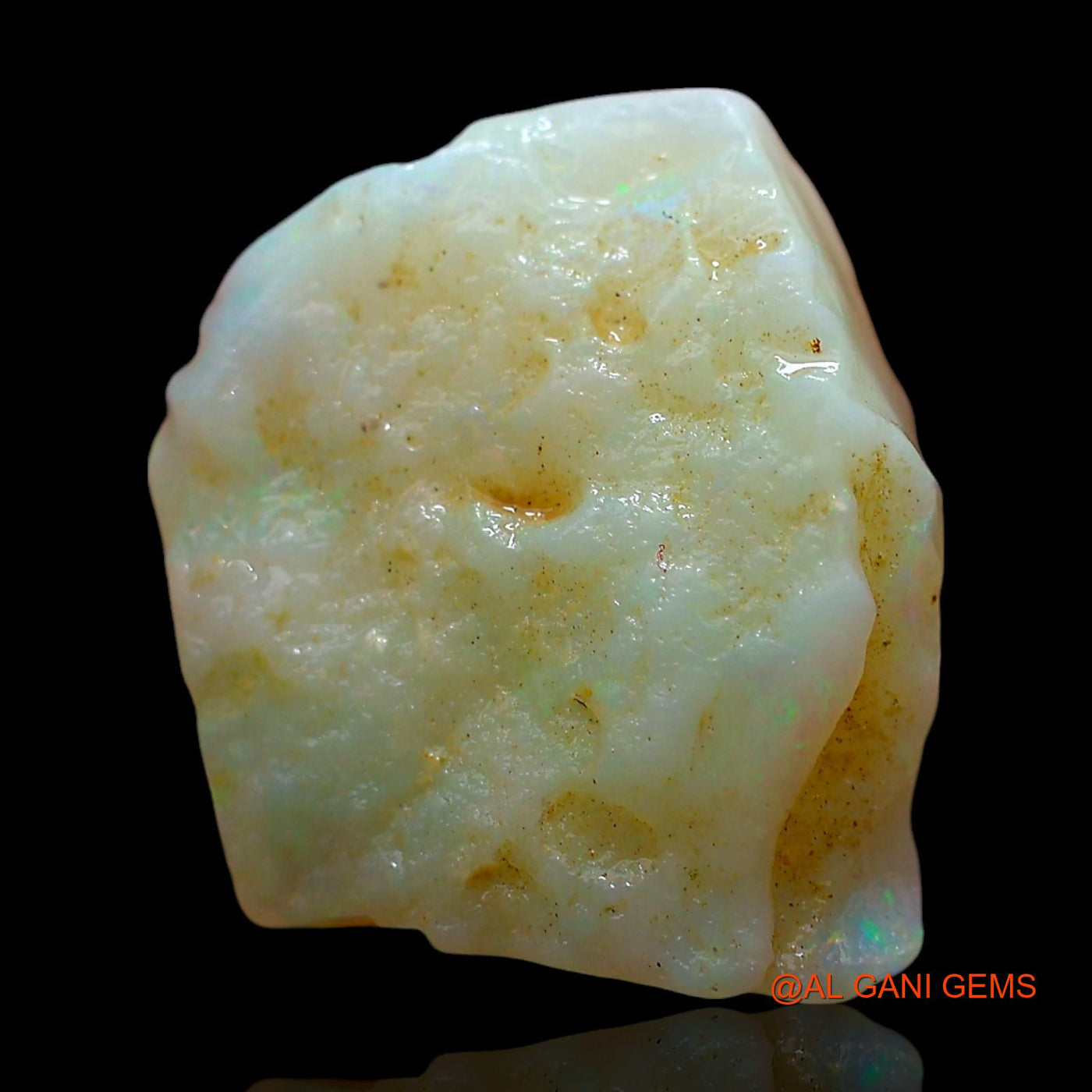 Natural Untreated Fire Opal Loose Gemstone Fancy Rough From Australia 4.00 Cts 14x12x4 mm RD-550