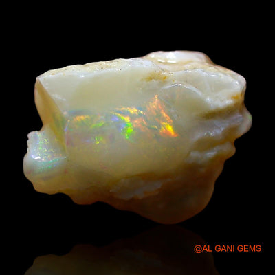 Natural Fire Opal Gemstone 6.00 Cts Loose Fancy Rough From Australia 12x12x9 mm RD-569