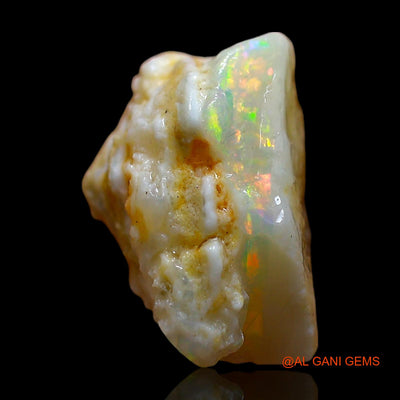 Natural Fire Opal Gemstone 6.00 Cts Loose Fancy Rough From Australia 12x12x9 mm RD-569