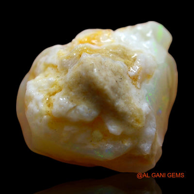 Natural Fire Opal Gemstone 6.00 Cts Loose Fancy Rough From Australia 12x12x9 mm RD-569