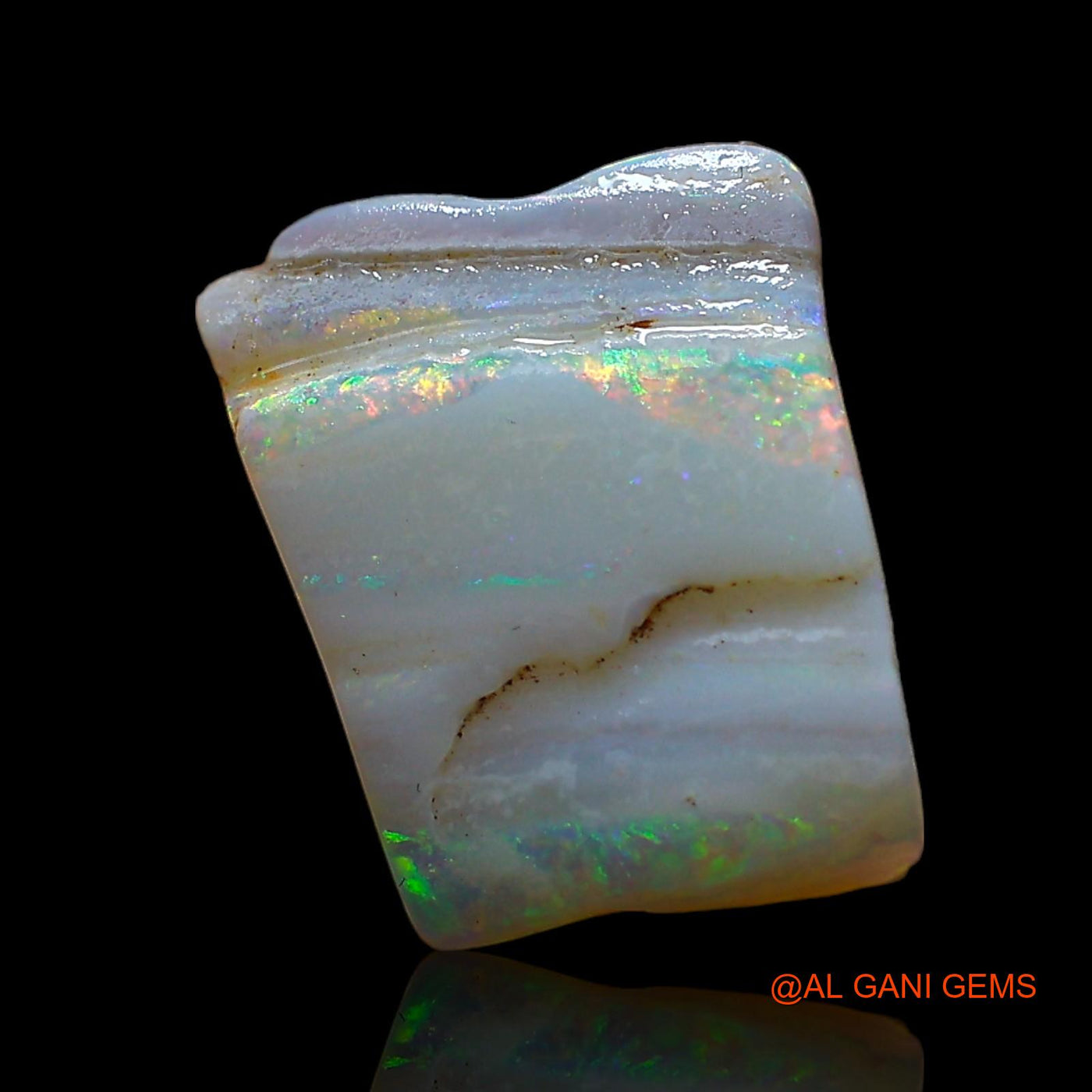 2.00 Cts Natural Australian Fire Opal Loose Gemstone Fancy Rough 13x11x2 mm RD-56