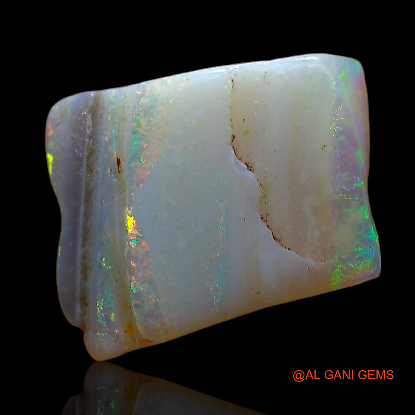 2.00 Cts Natural Australian Fire Opal Loose Gemstone Fancy Rough 13x11x2 mm RD-56