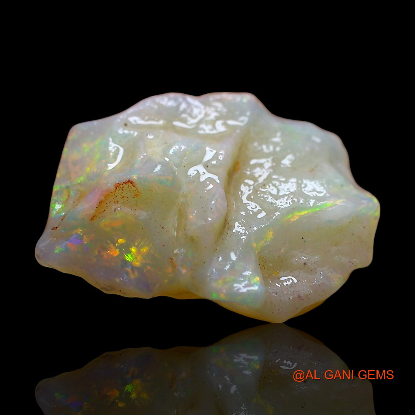 3.00 Cts Natural Australian Fire Opal Loose Gemstone Fancy Rough 14x10x4 mm RD-571