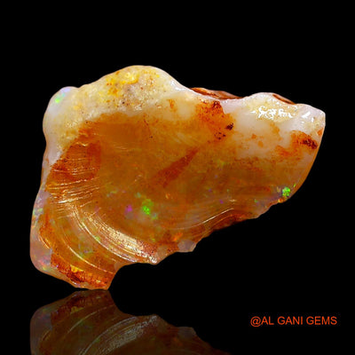Natural Untreated Fire Opal Loose Gemstone Fancy Rough From Australia 2.00 Cts 16x10x4 mm RD-572