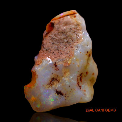 Natural Untreated Fire Opal Loose Gemstone Fancy Rough From Australia 2.00 Cts 16x10x4 mm RD-572