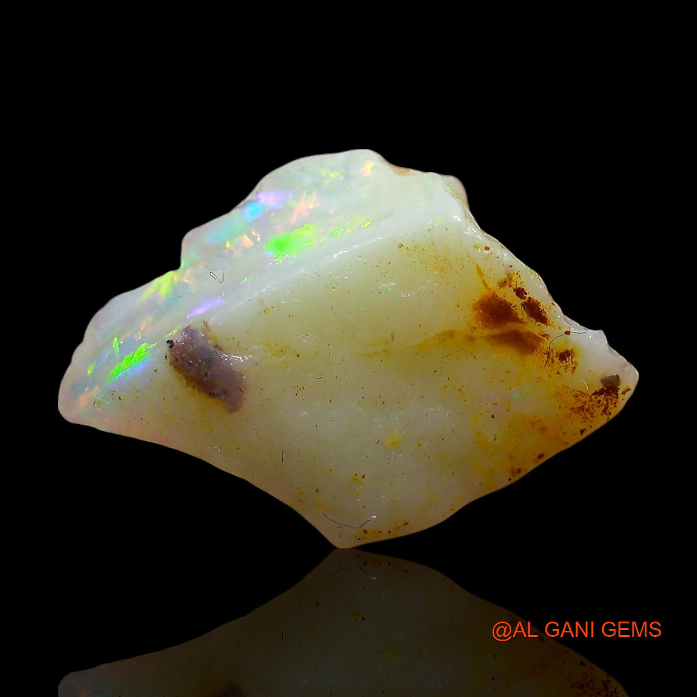 3.00 Cts Natural Australian Fire Opal Loose Gemstone Fancy Rough 17x11x4 mm RD-573