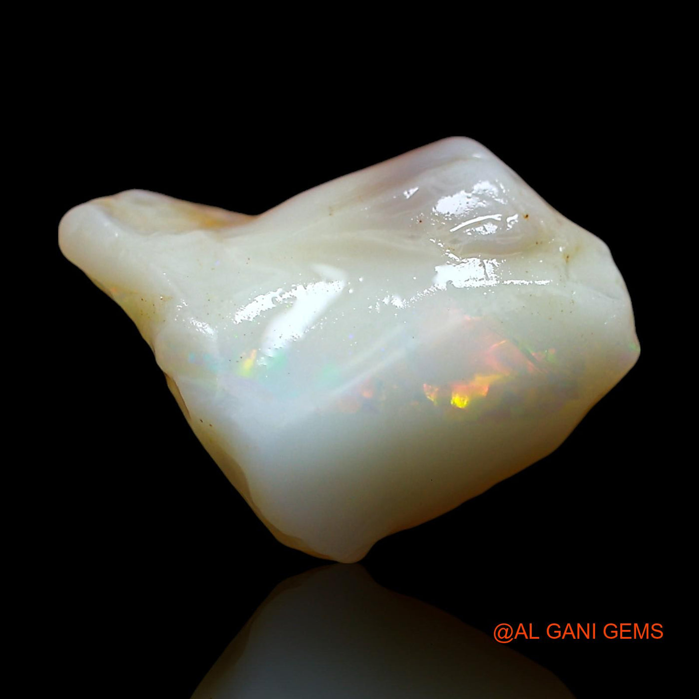 4.00 Cts Natural Australian Fire Opal Loose Gemstone Fancy Rough 12x12x5 mm RD-574