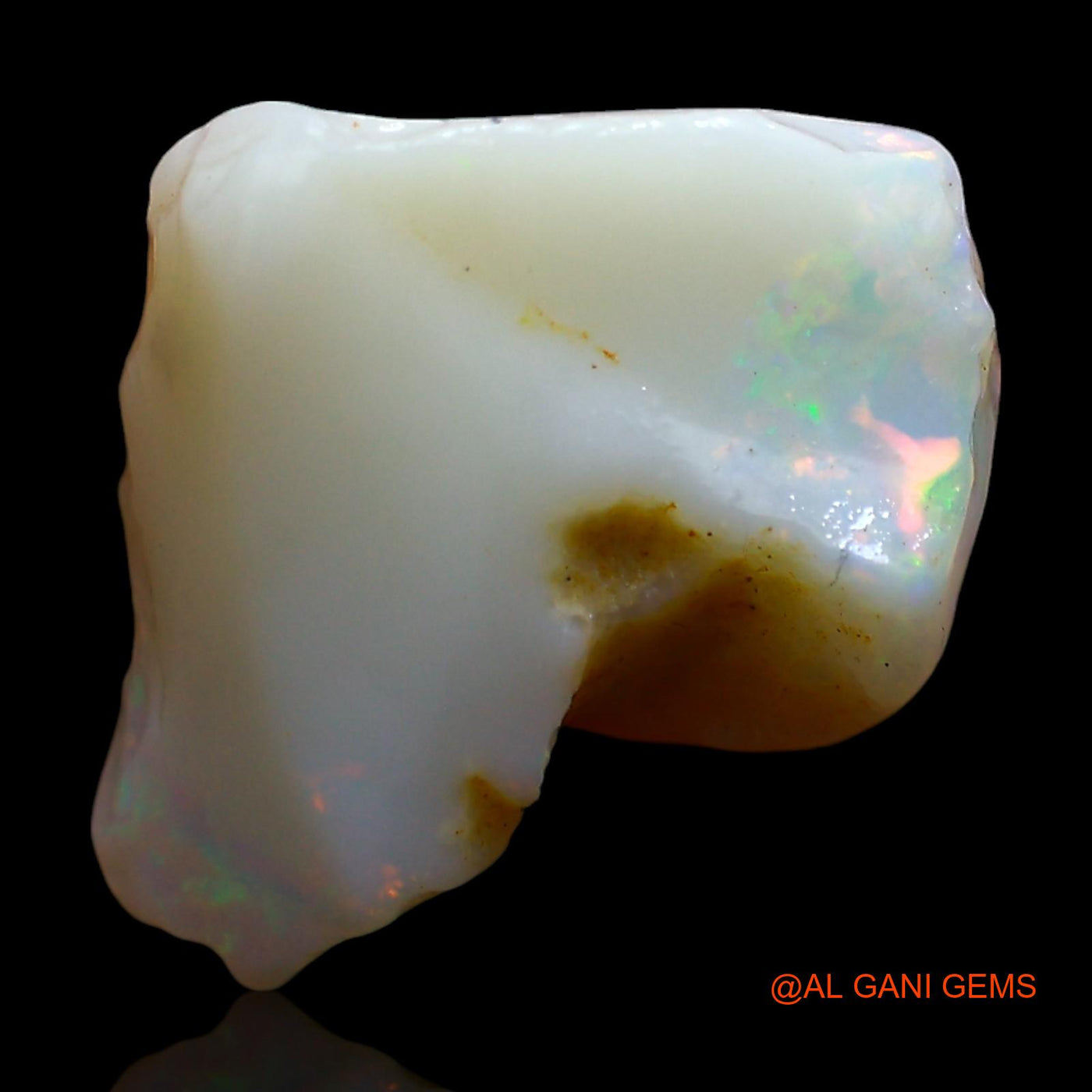 4.00 Cts Natural Australian Fire Opal Loose Gemstone Fancy Rough 12x12x5 mm RD-574