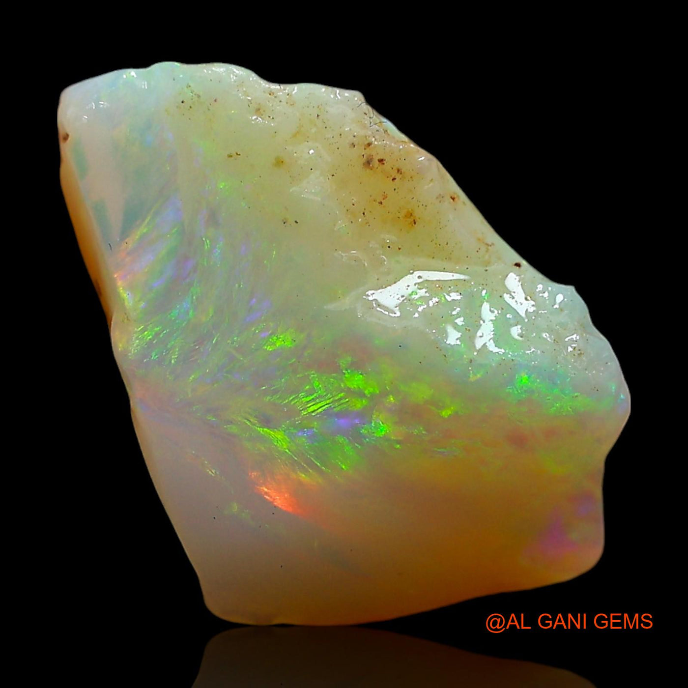 3.00 Cts Unheated Australian Fire Opal Loose Gemstone Fancy Rough Natural 11x10x4 mm RD-575