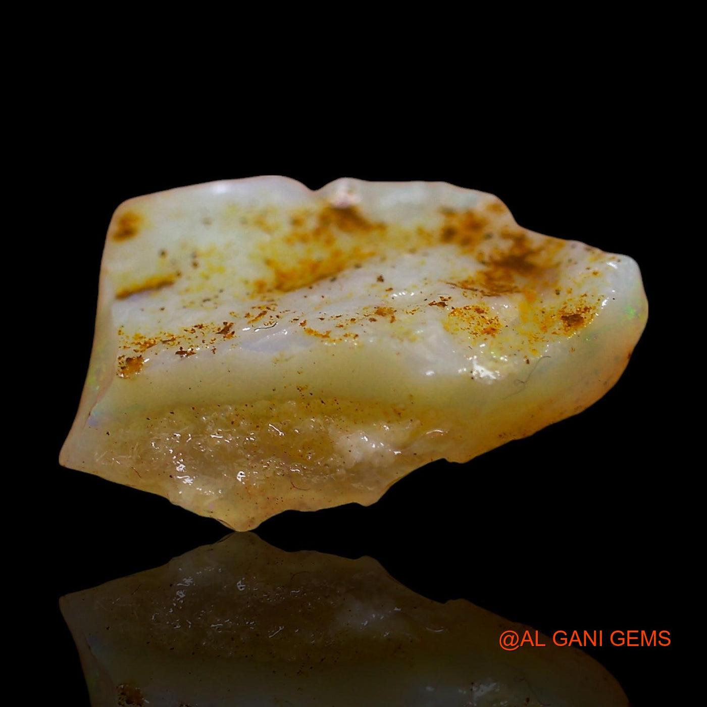 2.00 Cts Natural Australian Fire Opal Loose Gemstone Fancy Rough 15x11x3 mm RD-577