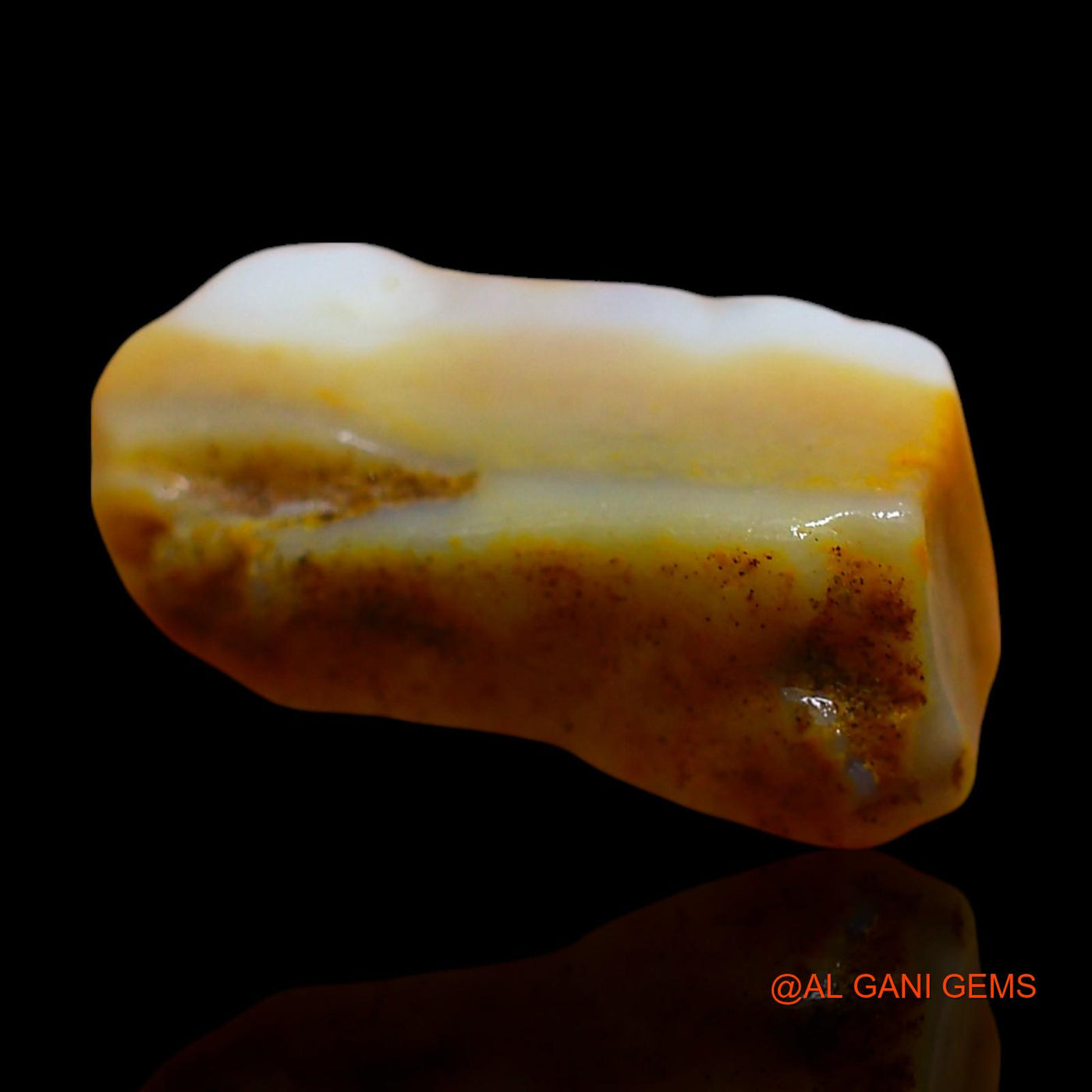 4.00 Cts Natural Australian Fire Opal Loose Gemstone Fancy Rough 15x8x5 mm RD-578