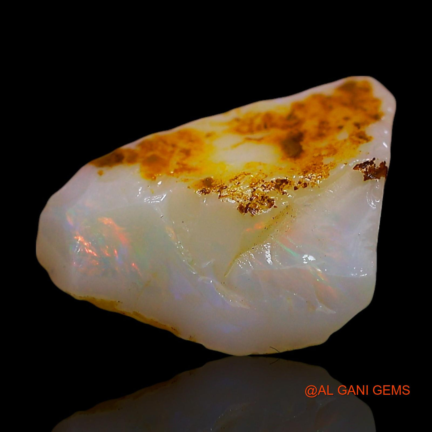 4.00 Cts Natural Australian Fire Opal Loose Gemstone Fancy Rough 14x9x6 mm RD-586