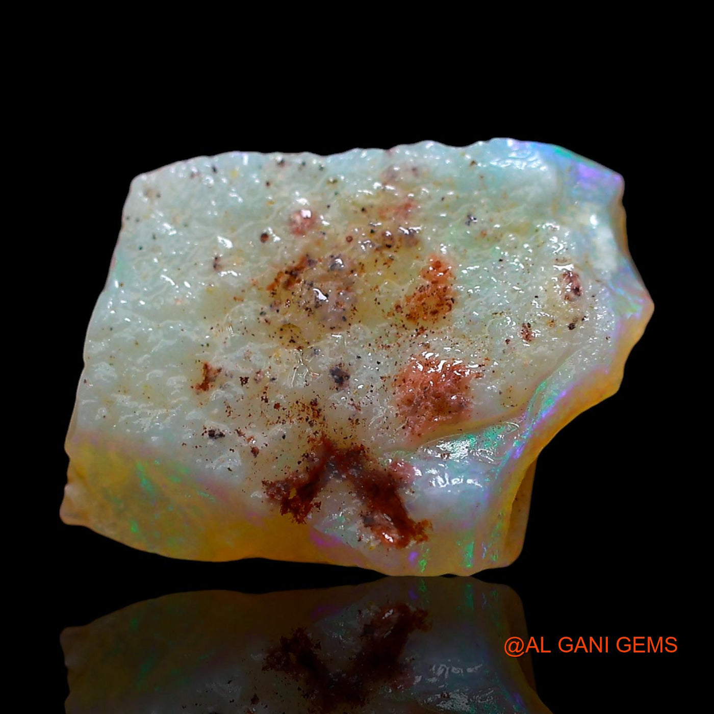 3.00 Cts Natural Australian Fire Opal Loose Gemstone Fancy Rough 12x10x3 mm RD-588