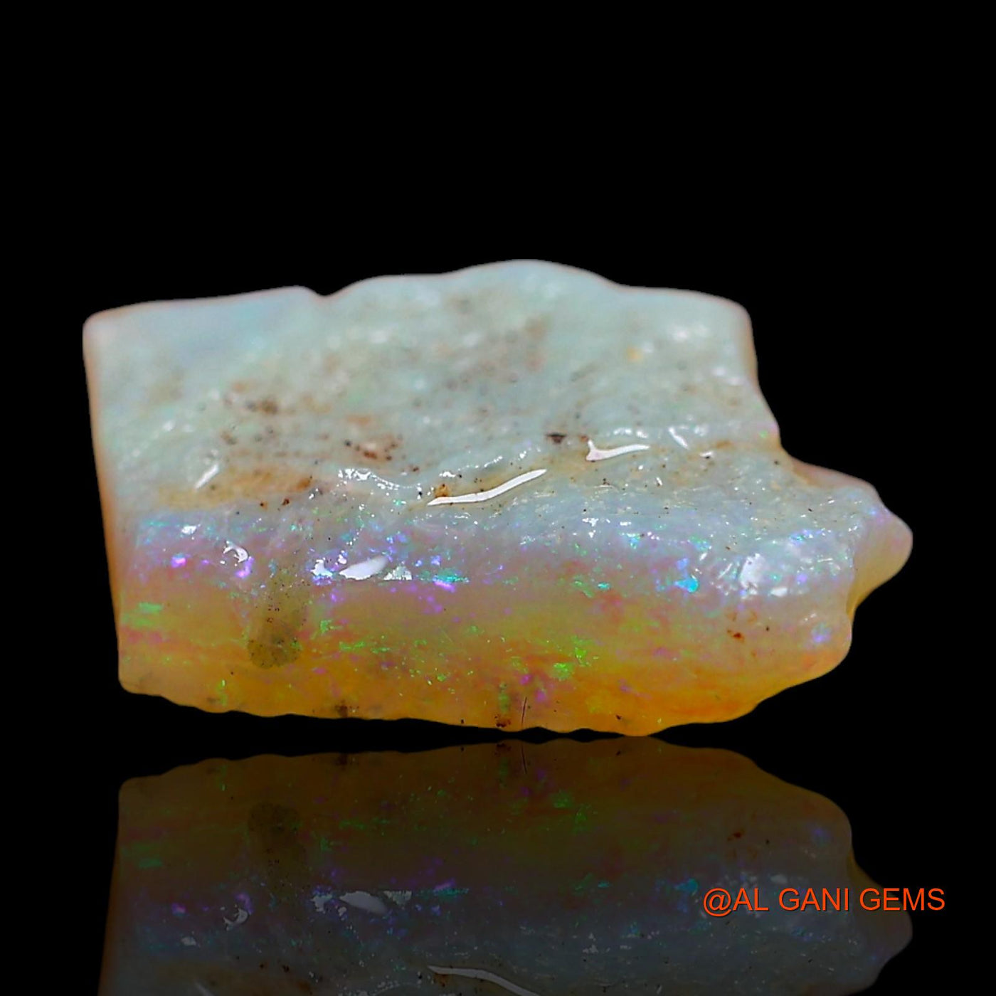 3.00 Cts Natural Australian Fire Opal Loose Gemstone Fancy Rough 12x10x3 mm RD-588