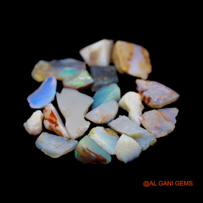 19 Pcs 43.00 Cts Natural Australian Fire Opal Loose Gemstone Fancy Rough Wholesale Lot 4X8 TO 11X24 MM RD-5