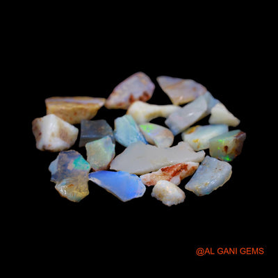 19 Pcs 43.00 Cts Natural Australian Fire Opal Loose Gemstone Fancy Rough Wholesale Lot 4X8 TO 11X24 MM RD-5