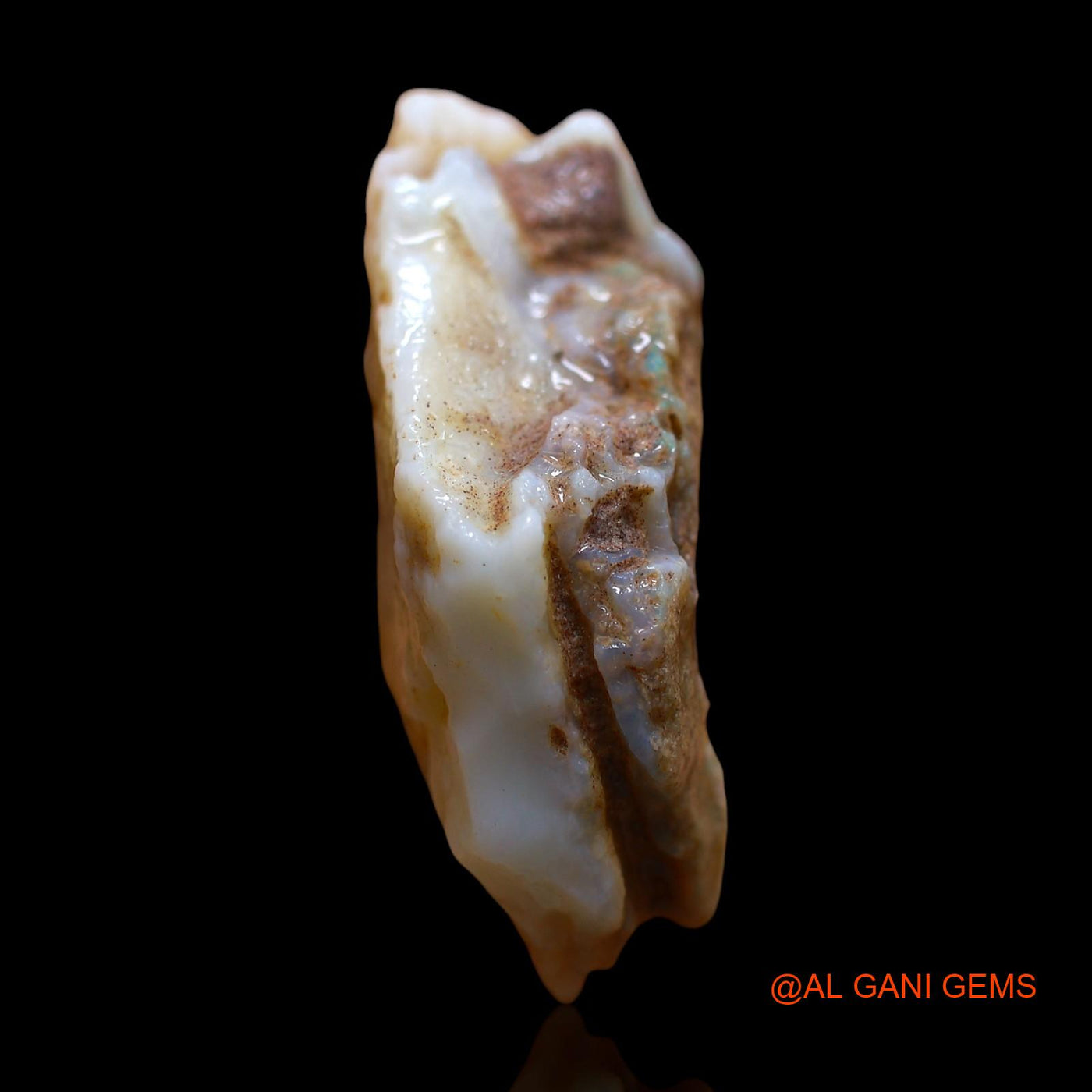 Natural Untreated Fire Opal Loose Gemstone Fancy Rough From Australia 59.00 Cts 36x26x12 mm RD-603