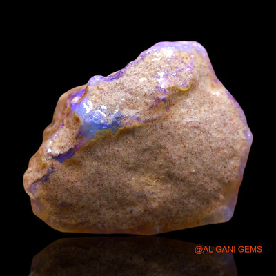 Natural Untreated Fire Opal Loose Gemstone Fancy Rough From Australia 55.00 Cts 33x26x13 mm RD-604