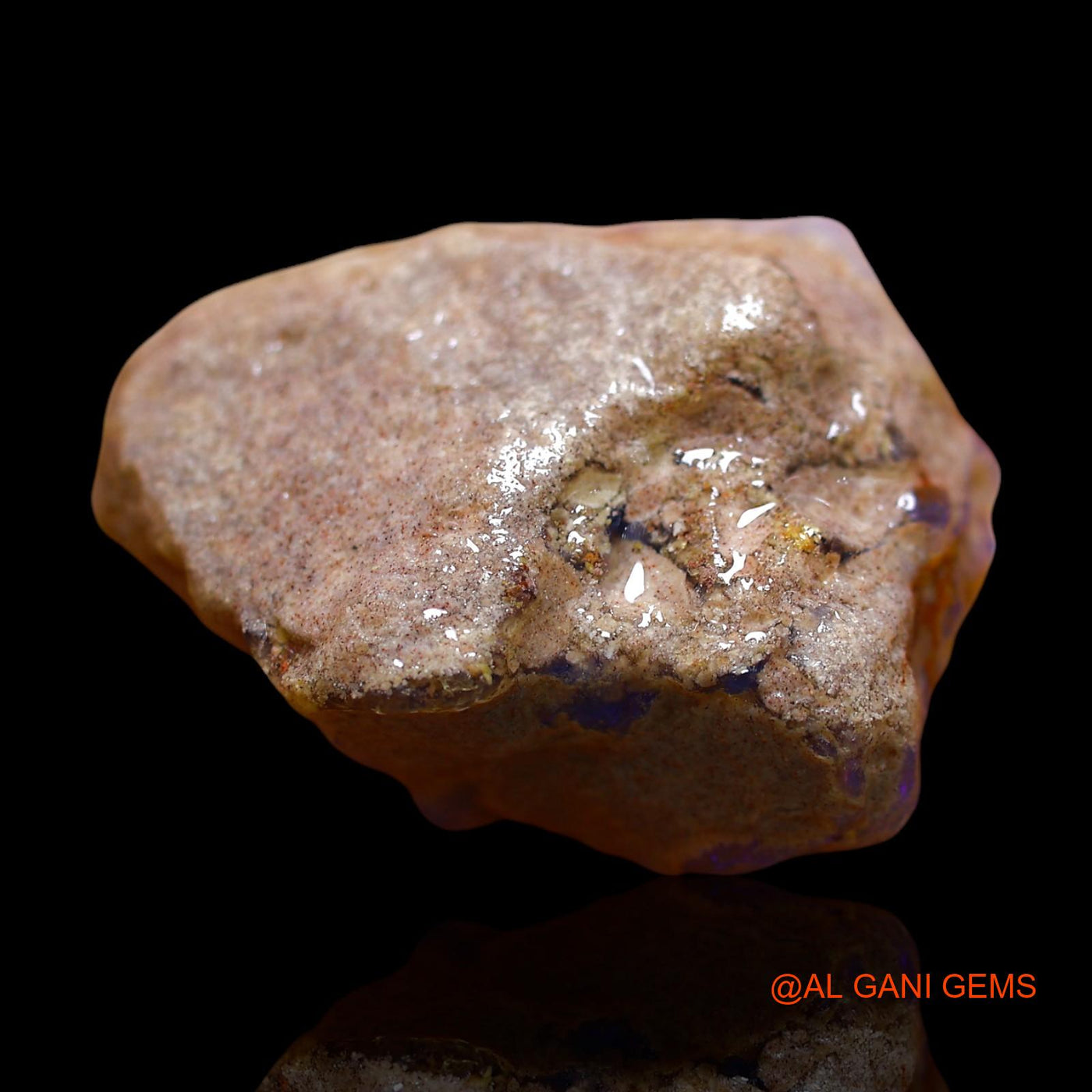 Natural Untreated Fire Opal Loose Gemstone Fancy Rough From Australia 55.00 Cts 33x26x13 mm RD-604