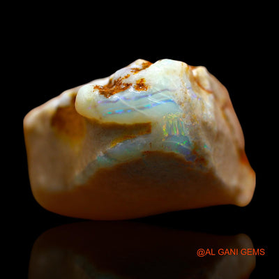 Natural Untreated Fire Opal Loose Gemstone Fancy Rough From Australia 61.00 Cts 30x26x16 mm RD-605