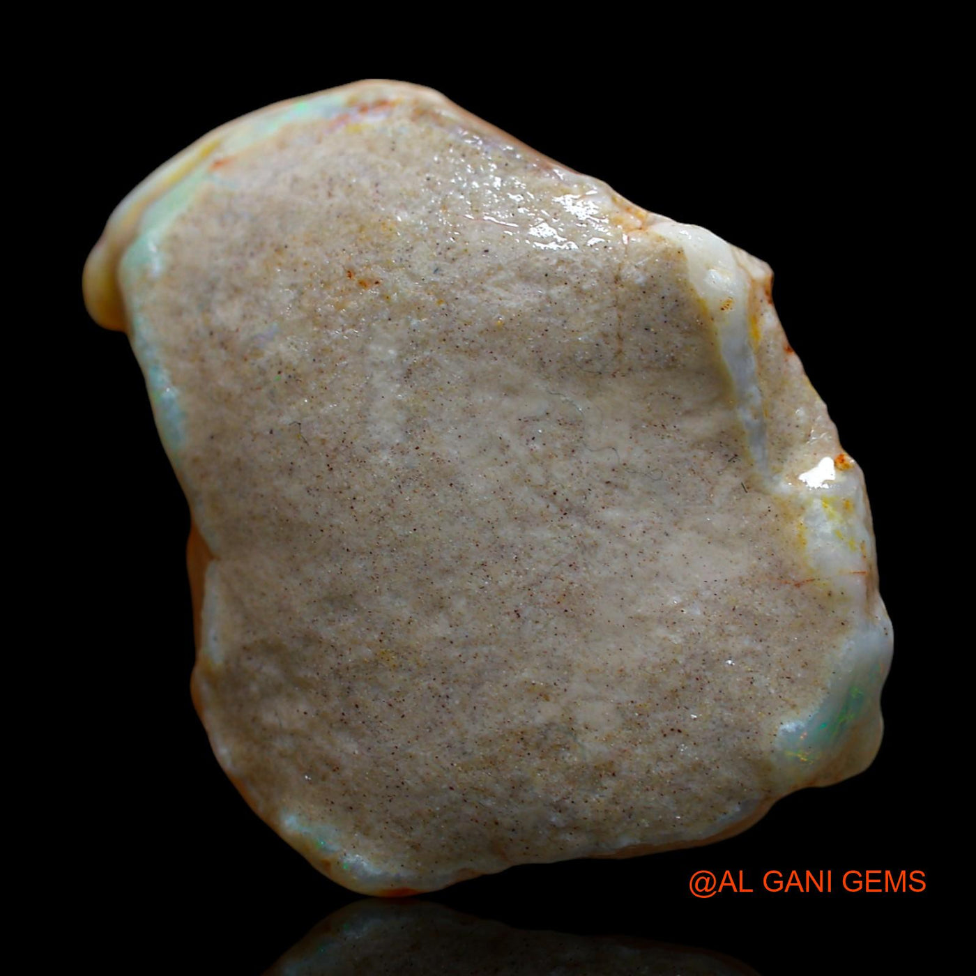 Natural Untreated Fire Opal Loose Gemstone Fancy Rough From Australia 61.00 Cts 30x26x16 mm RD-605