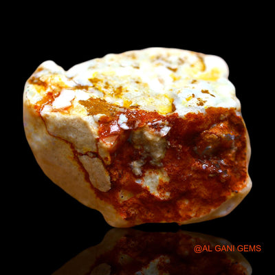 Natural Untreated Fire Opal Loose Gemstone Fancy Rough From Australia 61.00 Cts 30x26x16 mm RD-605