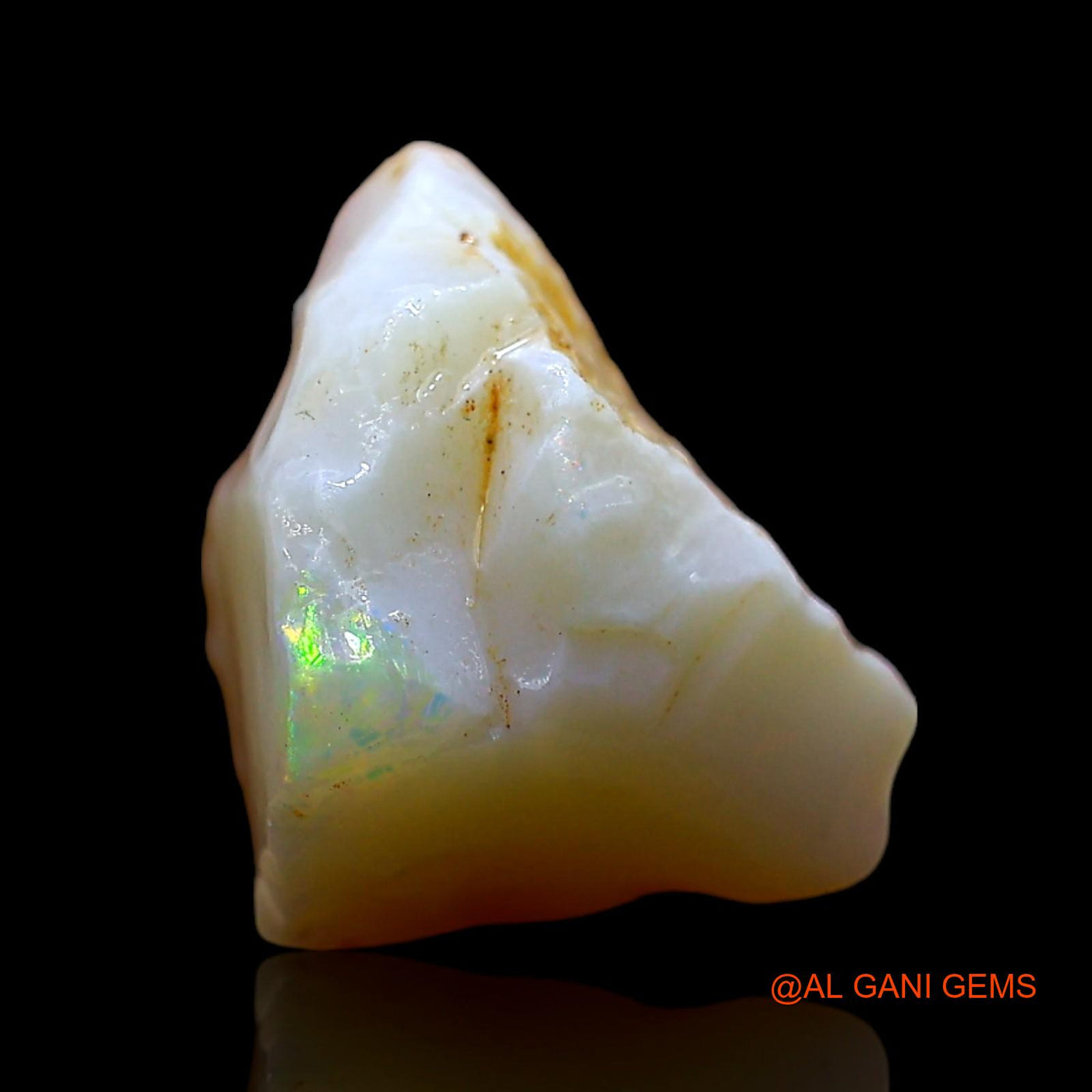 Natural Fire Opal Gemstone 5.00 Cts Loose Fancy Rough From Australia 14x11x9 mm RD-60