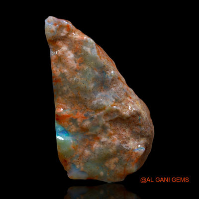 Natural Untreated Fire Opal Loose Gemstone Fancy Rough From Australia 21.00 Cts 32x18x7 mm RD-621