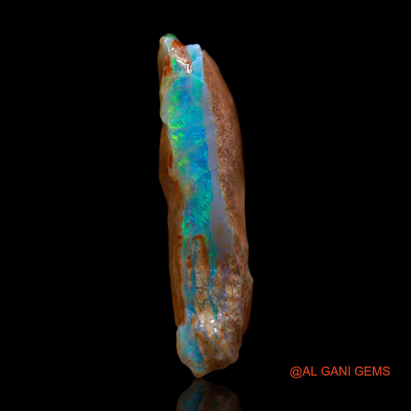 Natural Untreated Fire Opal Loose Gemstone Fancy Rough From Australia 21.00 Cts 32x18x7 mm RD-621
