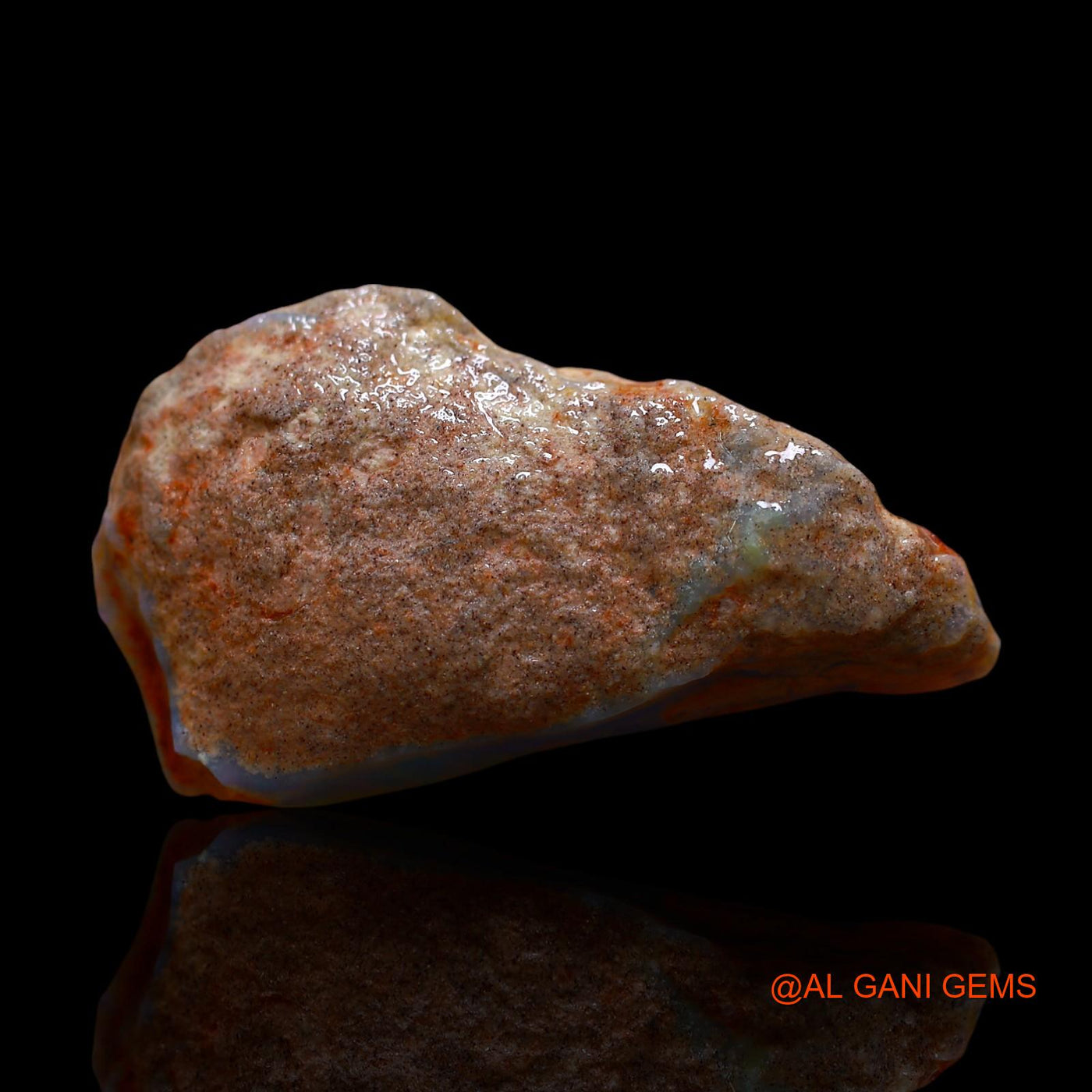 Natural Untreated Fire Opal Loose Gemstone Fancy Rough From Australia 21.00 Cts 32x18x7 mm RD-621