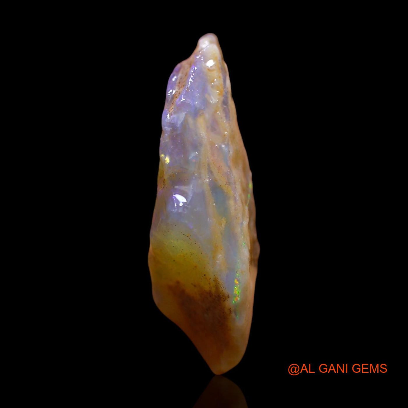 Natural Untreated Fire Opal Loose Gemstone Fancy Rough From Australia 21.00 Cts 29x17x8 mm RD-624