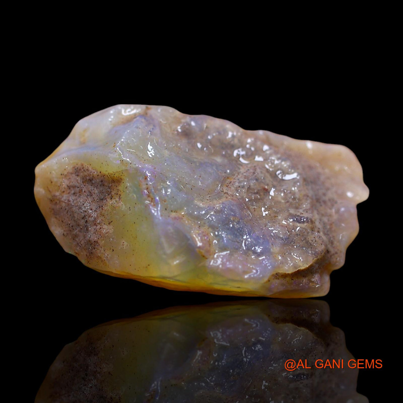 Natural Untreated Fire Opal Loose Gemstone Fancy Rough From Australia 21.00 Cts 29x17x8 mm RD-624